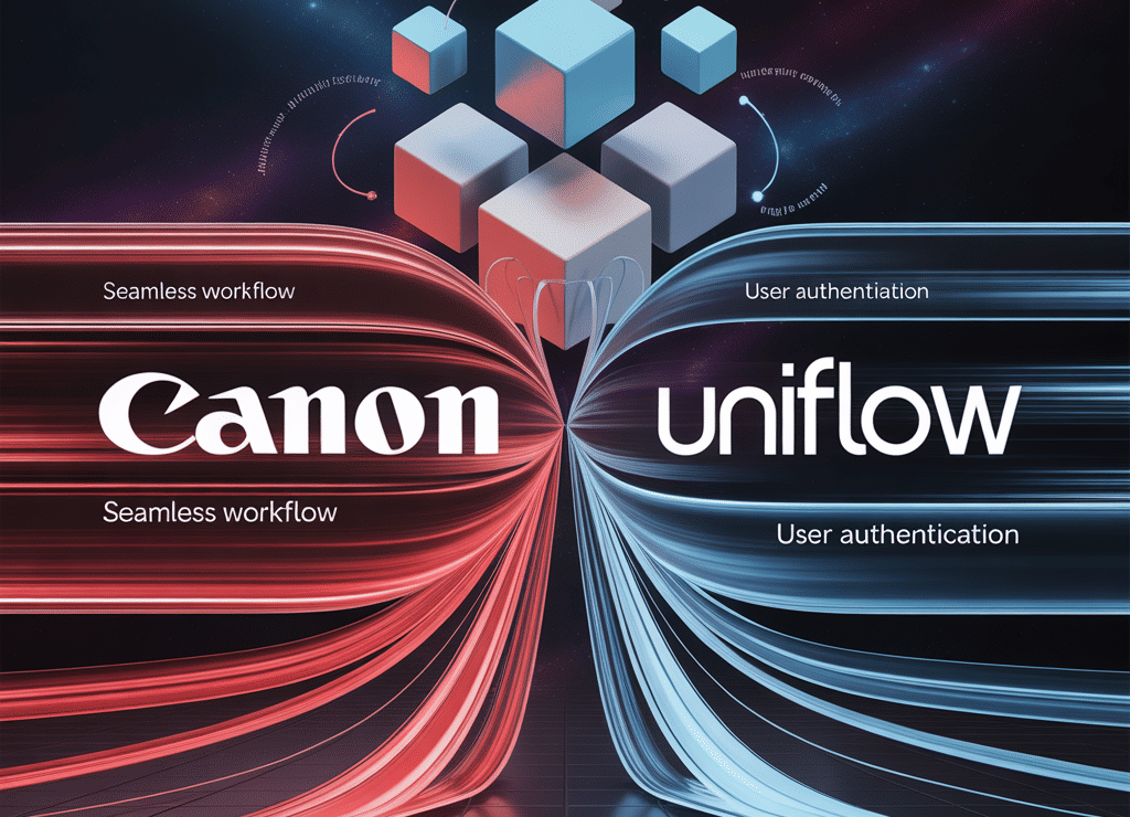 Canon UniFlow kusursuz iş akışı ve kullanıcı kimlik doğrulaması. Intermak.