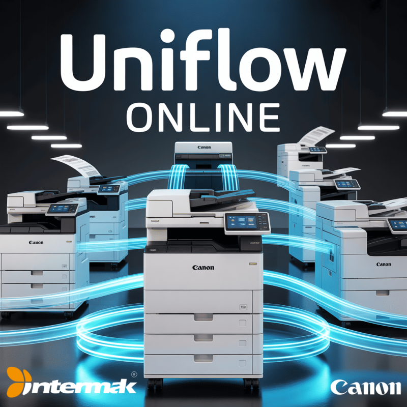 UniFlow Online ile bağlanan Canon çok işlevli yazıcılar